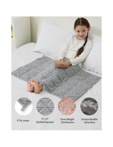 Manta con peso Mr. Sandman 0.91 kg 50 x 76 cm Gris