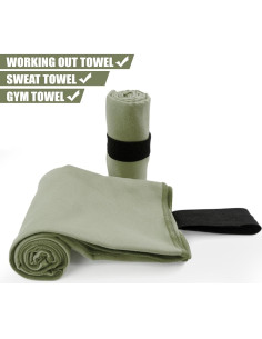 Toalla de Camping Microfibra Yaozoon 2 Paquete S Verde Militar 2