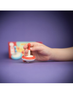 Trompos de Madera Shumee Set de 3 para Niños 2-6 Años 2