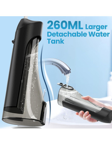 Hilo Dental de Agua OKALA Inalámbrico Recargable 260ml