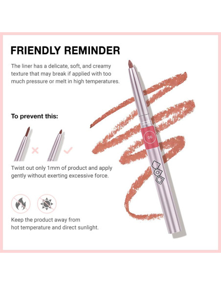 Delineador de Labios Retráctil FeiCuiYun 06 Rojo Durazno Delineador de Labios Retráctil FeiCuiYun 06 Rojo Durazno