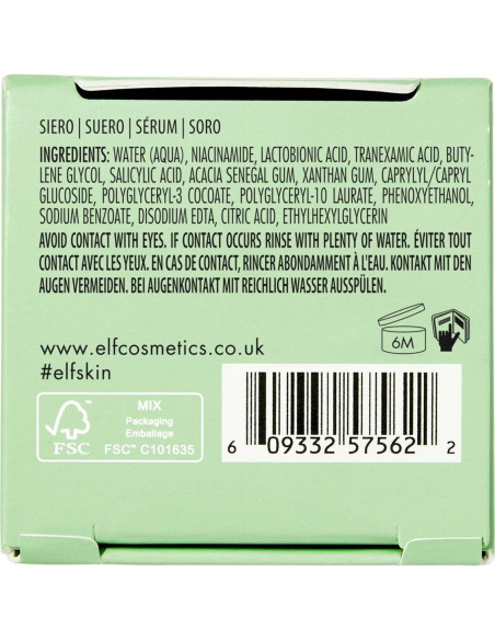 Suero Nocturno e.l.f. SKIN Triple Ácido 8.5% 108g Suero Nocturno e.l.f. SKIN Triple Ácido 8.5% 108g