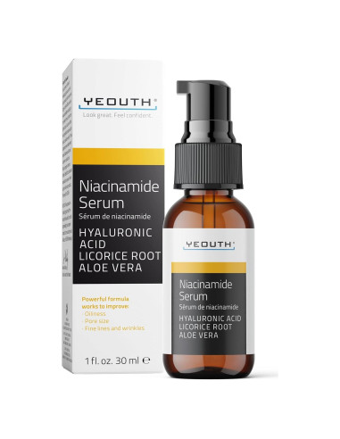 Suero Hidratante de Niacinamida YEOUTH 29.57ml con Ácido Hialurónico