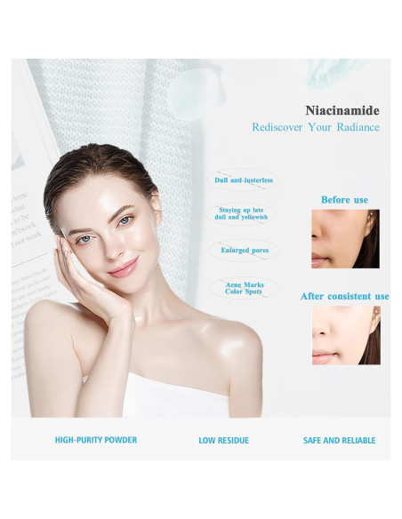 Polvo de Niacinamida Pura 99.9% INNOCOSVATE 108g - Cuidado Piel Polvo de Niacinamida Pura 99.9% INNOCOSVATE 108g - Cuidado Piel