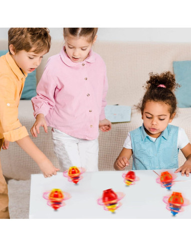 20 Trompos Iluminados Starhig para Niños - Juguetes LED para Fiestas