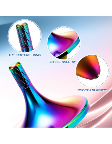 Juguete Giratorio de Metal Leitee - 3 Piezas, Alivio Estrés