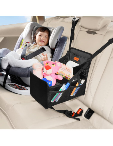 Organizador de Coche SLOGENTO Asiento Trasero Negro 30x25cm