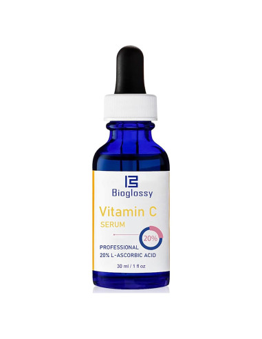 Suero Facial de Vitamina C 20% Bioglossy - Anti Envejecimiento