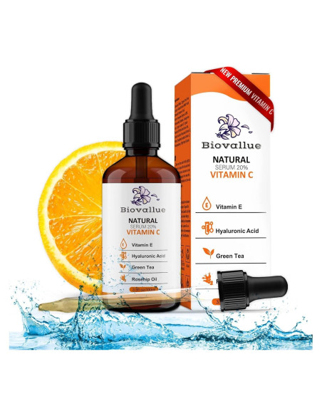Suero de Vitamina C Biovallue 20% 50ml - Antioxidante y Anti-envejecimiento Suero de Vitamina C Biovallue 20% 50ml - Antioxidante y Anti-envejecimiento