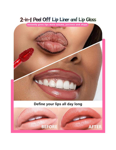 Set de Tinte Labial Peel Off LYSdefeu 3 Piezas Mate 24h