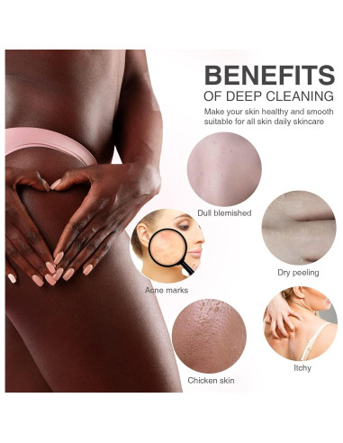 Esponja de Red Africana Exfoliante 4 Piezas Multicolor 30x80cm