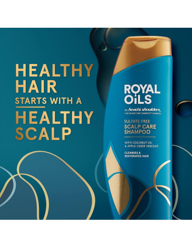 Champú Anticaspa Head & Shoulders Royal Oils 363g Sin Sulfatos