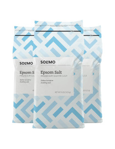Sal de Epsom Solimo 3.63 kg - Sulfato de Magnesio Sin Fragancia