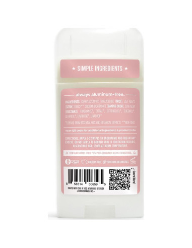 Desodorante Sin Aluminio Humble Brands Rosa Marroquí 70g