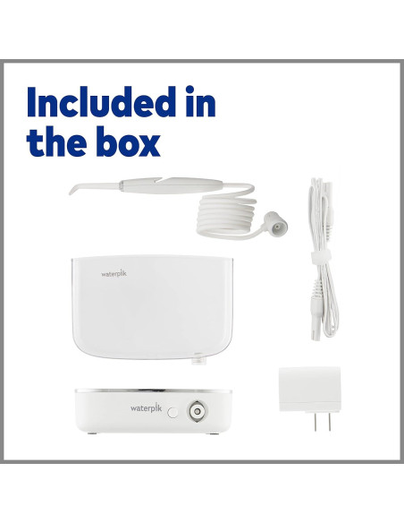 Hilo Dental Portátil Waterpik Sidekick Blanco/Cromo WF-04 Hilo Dental Portátil Waterpik Sidekick Blanco/Cromo WF-04