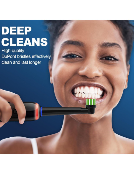 Cabezas de Cepillo de Dientes Oral B Lanveda 8PCS Negro Cabezas de Cepillo de Dientes Oral B Lanveda 8PCS Negro