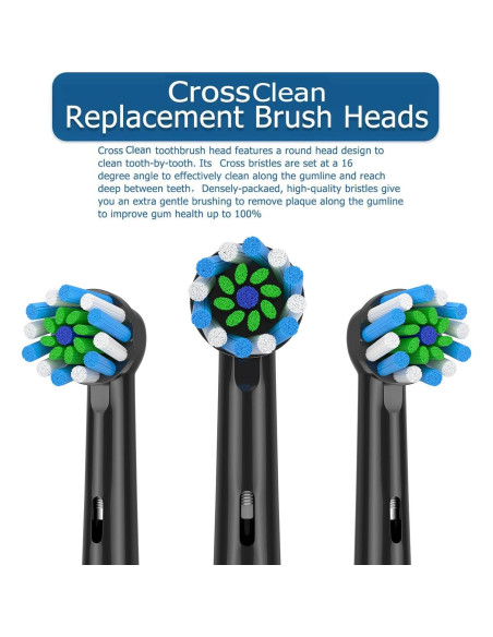 Cabezas de cepillo de dientes AOBAMA 8 piezas compatibles Oral B