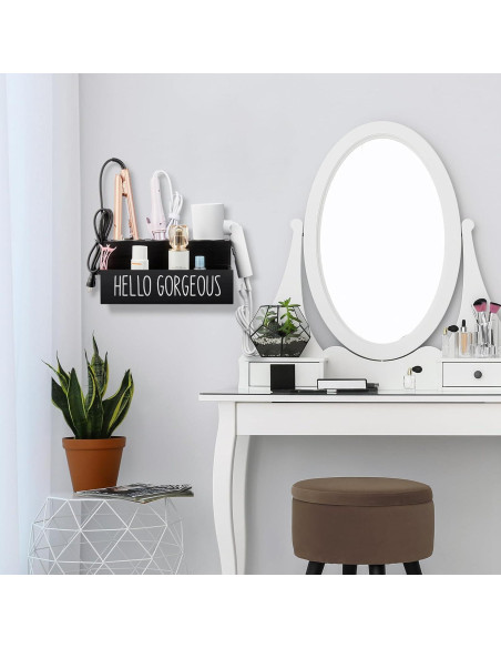 Organizador de Herramientas para Cabello Bivvclaz Negro 29.5x17.8 cm Organizador de Herramientas para Cabello Bivvclaz Negro 29.5x17.8 cm