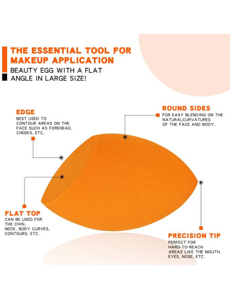 Esponja de Belleza Grande ZerzSemp 11cm Jumbo para Maquillaje Esponja de Belleza Grande ZerzSemp 11cm Jumbo para Maquillaje