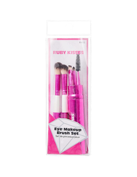 Juego de Brochas de Maquillaje Ruby Kisses 5 Piezas Viaje Juego de Brochas de Maquillaje Ruby Kisses 5 Piezas Viaje