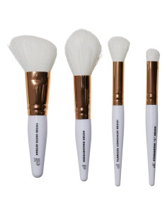 Kit de Brochas de Viaje e.l.f. Rosa Dorado 4 Piezas