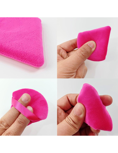 Esponjas de Maquillaje GXXMEI 30PCS Terciopelo Rosa Triangular Esponjas de Maquillaje GXXMEI 30PCS Terciopelo Rosa Triangular