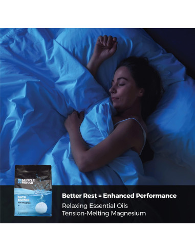 Bombas de Baño Muscle Rehab con Arnica y Eucalipto - 4 Paquete