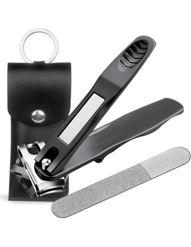 Cortauñas VOGARB 360 Mango Largo Acero Inoxidable Negro