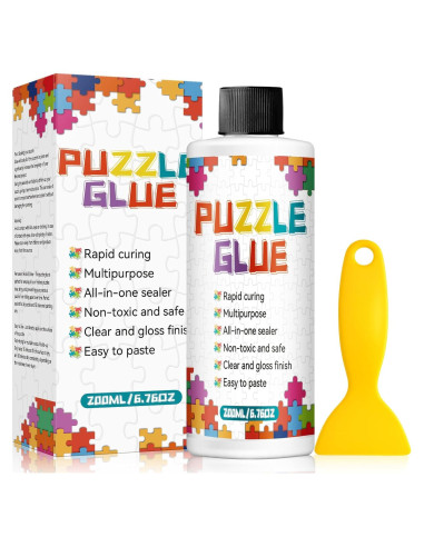 Pegamento para Rompecabezas Paistely 200ml No Tóxico con Raspador