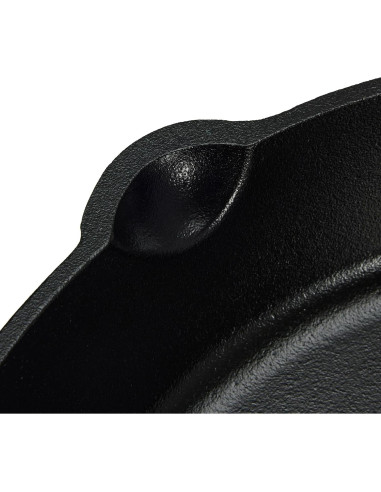 Sartén de Hierro Fundido Pre-Sazonada Amazon Basics 38 cm