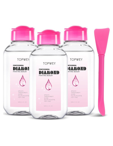 Sellador de Pintura de Diamante Topwey - 3 x 125 ml, No Tóxico