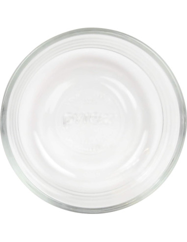 Juego de 6 Tazones de Vidrio Pyrex 1 Taza con Tapas Moradas