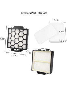 Filtro de Reemplazo Cherimo para Aspiradora Shark NV250 2
