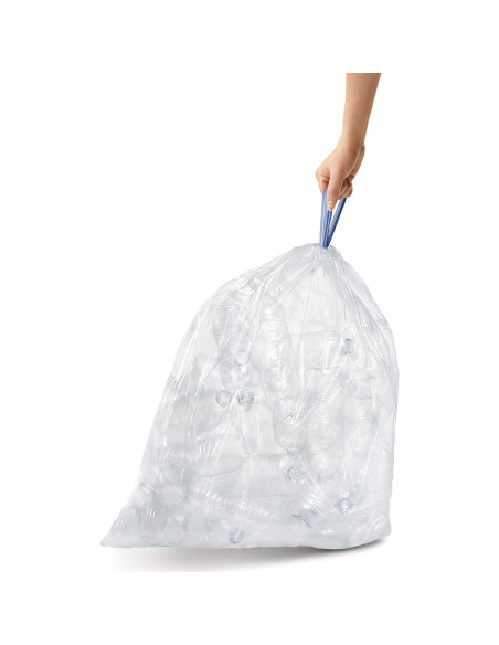 Forros de Basura Ajustados simplehuman Código U 60 Contar 55L Forros de Basura Ajustados simplehuman Código U 60 Contar 55L