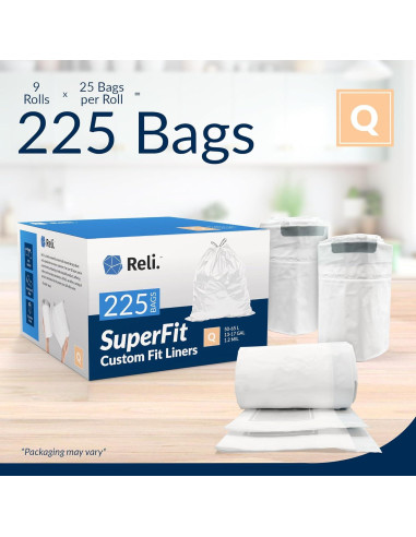 Bolsas de Basura Reli. SuperFit Código Q 225 Unidades 49L
