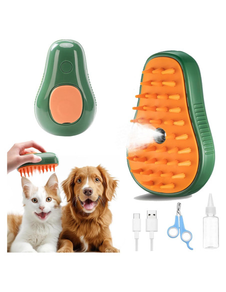 Cepillo de Vapor 4 en 1 PAMEENCOS para Gatos y Perros Cepillo de Vapor 4 en 1 PAMEENCOS para Gatos y Perros