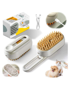 Cepillo de Vapor para Gatos Sufeasdf 4 en 1 Antiestático