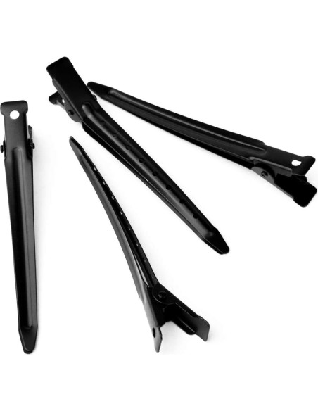 24 Clips de Pico de Pato Bantoye 8.5 cm Metal Antioxidante Negro 24 Clips de Pico de Pato Bantoye 8.5 cm Metal Antioxidante Negro