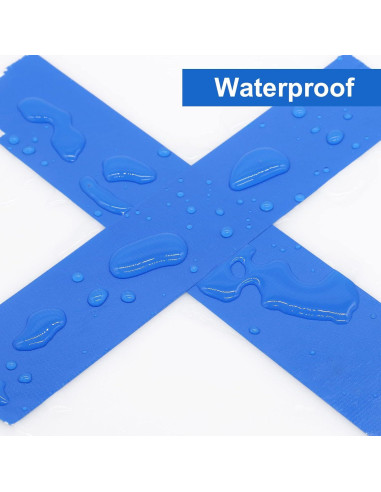 BOMEI Cinta Adhesiva Azul Resistente 3 Rollos 5 cm x 27 m