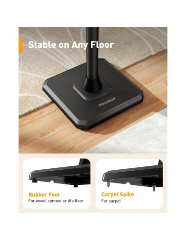 Soporte de Altavoz Perlegear PGSS13 para Sonos Era 100, One, One SL, Play:1 - Ajustable 81.3-109.2 cm