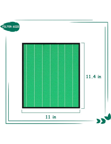 Filtro HEPA y Carbono Activo Asheviller para Airmega 250S - Paquete de 2