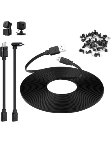 Cable de Extensión 15m Smays para Cámaras WYZE y Blink