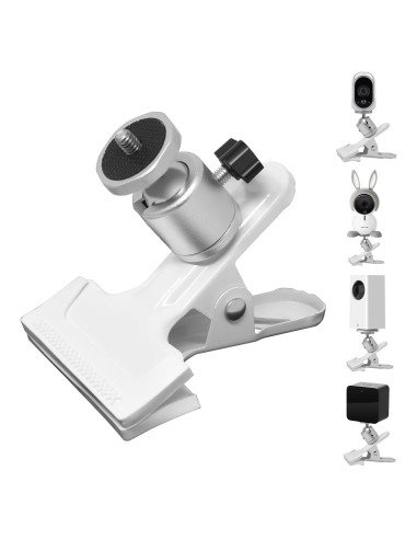 Soporte de Clip Abrazadera Metal MENEEA para Cámaras Seguridad