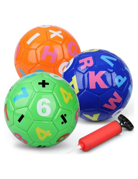Set de 3 Balones de Fútbol Dilabnba para Niños 3-7 Años Set de 3 Balones de Fútbol Dilabnba para Niños 3-7 Años