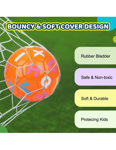 Set de 3 Balones de Fútbol Dilabnba para Niños 3-7 Años