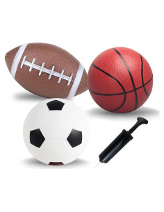 Set de 3 Pelotas Deportivas SPDTECH 15 cm - Fútbol y Baloncesto