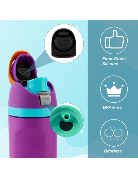 8 Tapones de Silicona para Botellas Owala FreeSip 24oz 32oz 8 Tapones de Silicona para Botellas Owala FreeSip 24oz 32oz
