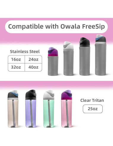Paquete de 2 tapas de repuesto Owala Freesip 0.47L a 1.18L
