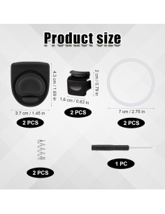 7 Piezas Repuestos Owala FreeSip - Anillos y Tapones 2