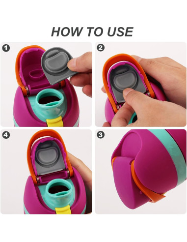 6 Tapones de Reemplazo PEUTIER para Botellas Owala FreeSip